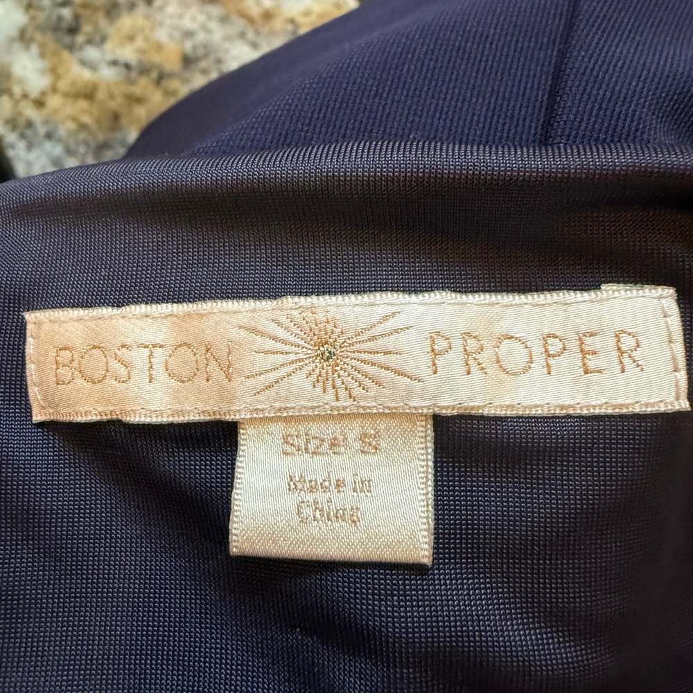 Boston Proper Navy Blue Women's Dress Size Small - Picture 6 of 7